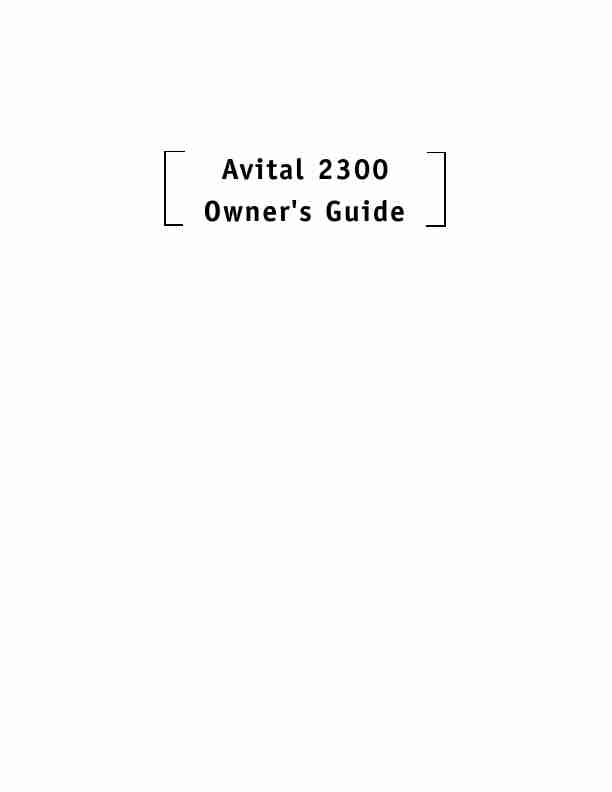 Directed Electronics Automobile Alarm Avital 2300-page_pdf